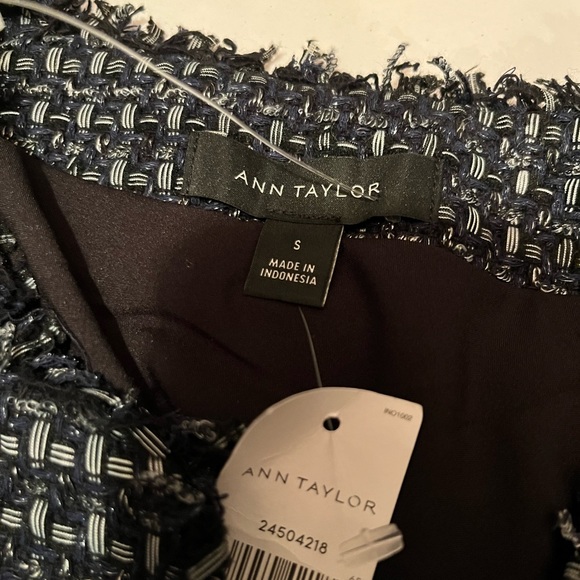NWT Ann Taylor blue tweed jacket size S - Picture 12 of 13